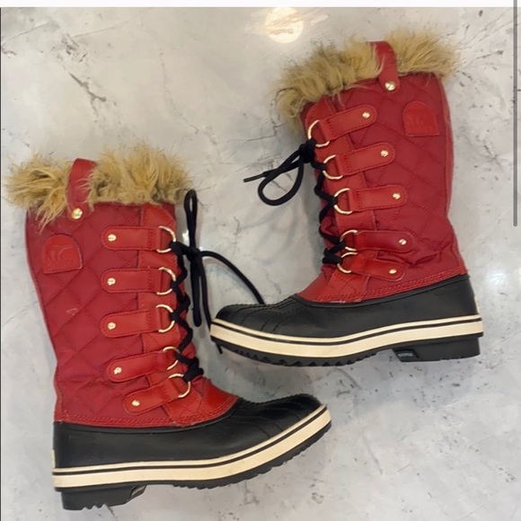 Sorel Shoes Sorel Mid Calf Red Boots Poshmark